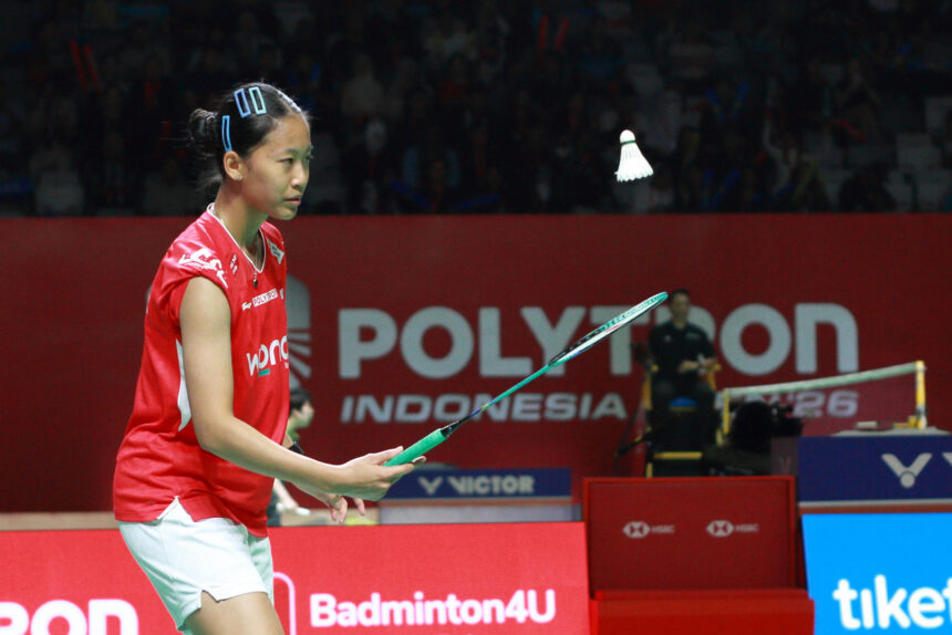 Putri KW di Polytron Indonesia Open 2026. (ipol.id/Alidrian Fahwi)