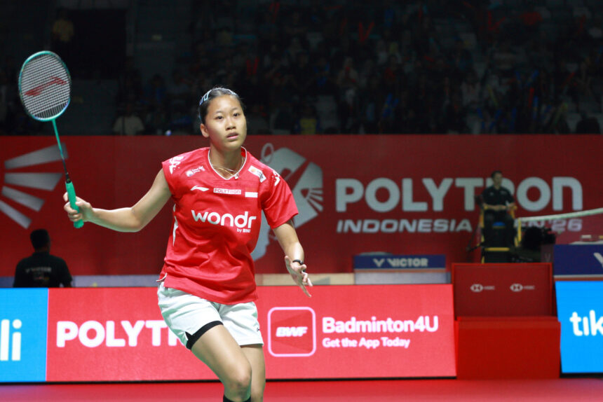 Putri KW di Polytron Indonesia Open 2026. (ipol.id/Alidrian Fahwi)