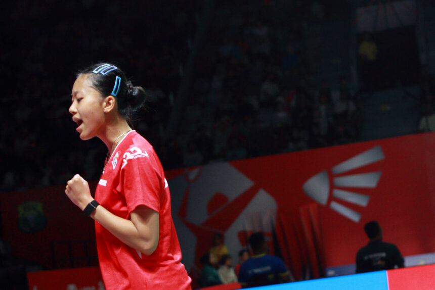 Putri KW di Polytron Indonesia Open 2026. (ipol.id/Alidrian Fahwi)