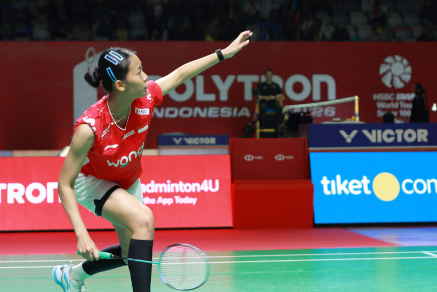 Putri KW di Polytron Indonesia Open 2026. (ipol.id/Alidrian Fahwi)