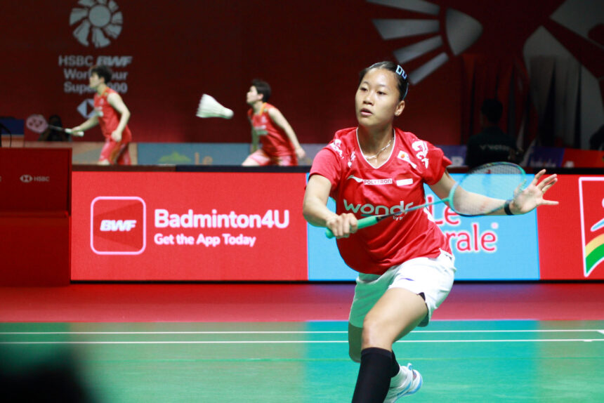 Putri KW di Polytron Indonesia Open 2026. (ipol.id/Alidrian Fahwi)
