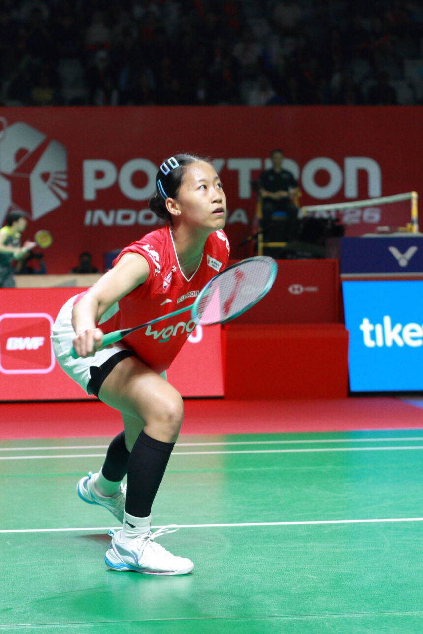 Putri KW di Polytron Indonesia Open 2026. (ipol.id/Alidrian Fahwi)
