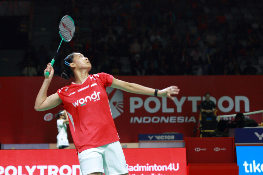 Putri KW di Polytron Indonesia Open 2026. (ipol.id/Alidrian Fahwi)