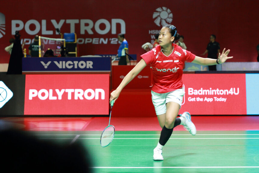 Putri KW di Polytron Indonesia Open 2026. (ipol.id/Alidrian Fahwi)