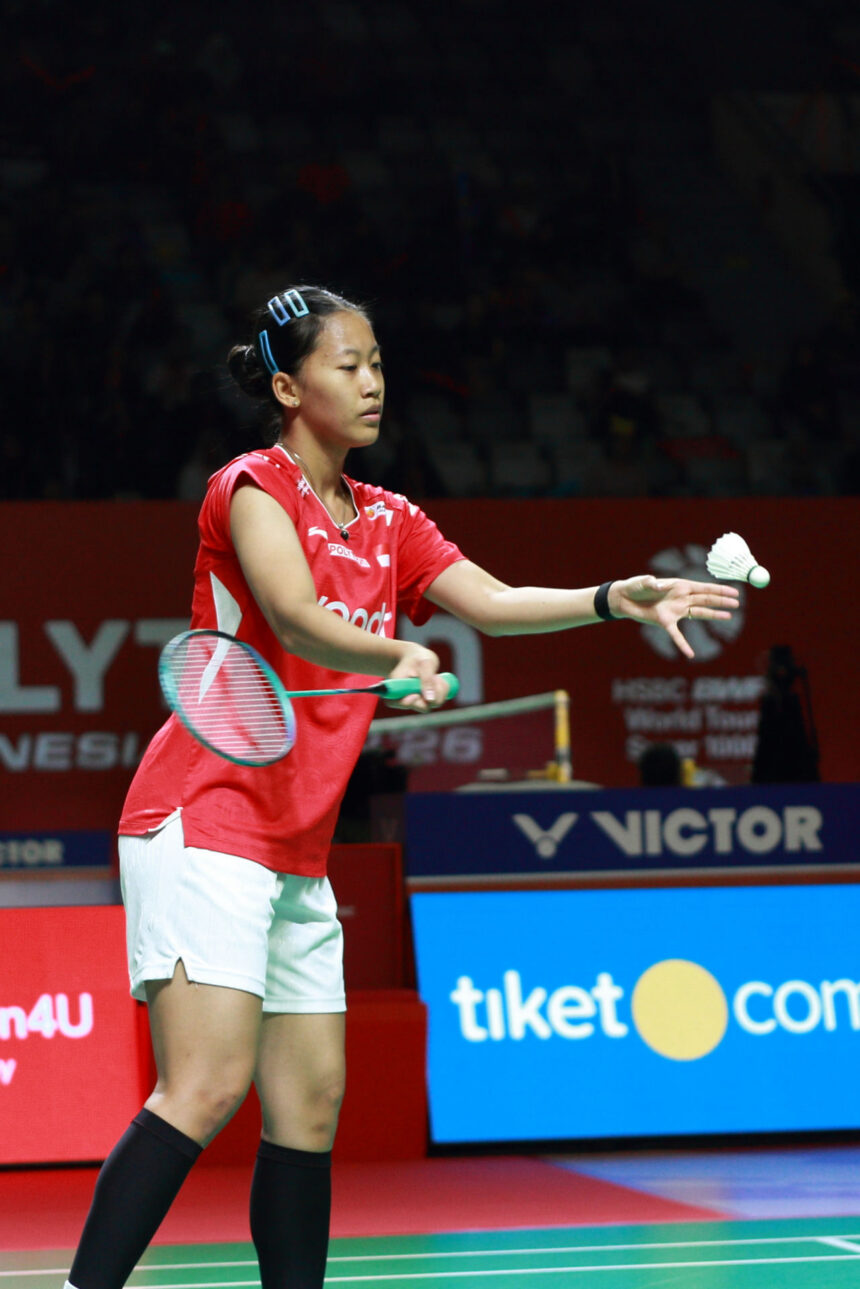 Putri KW di Polytron Indonesia Open 2026. (ipol.id/Alidrian Fahwi)