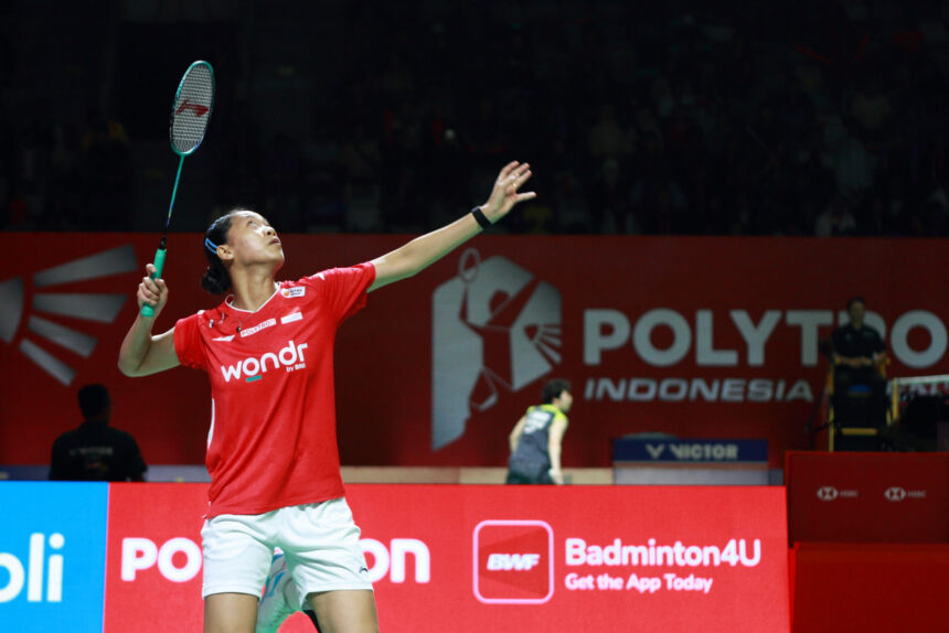 Putri KW di Polytron Indonesia Open 2026. (ipol.id/Alidrian Fahwi)
