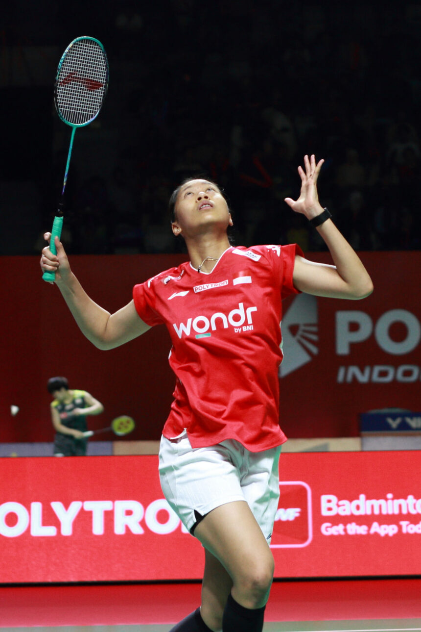 Putri KW di Polytron Indonesia Open 2026. (ipol.id/Alidrian Fahwi)