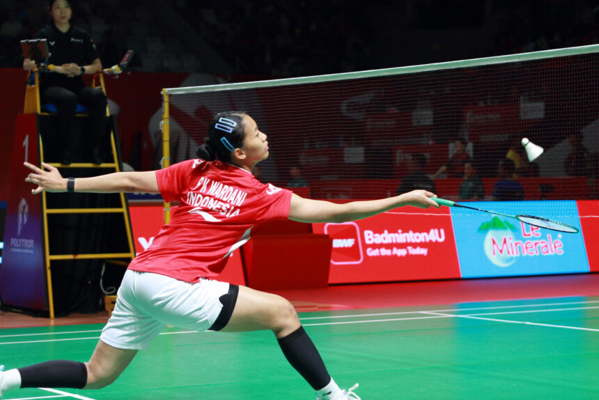 Putri KW di Polytron Indonesia Open 2026. (ipol.id/Alidrian Fahwi)