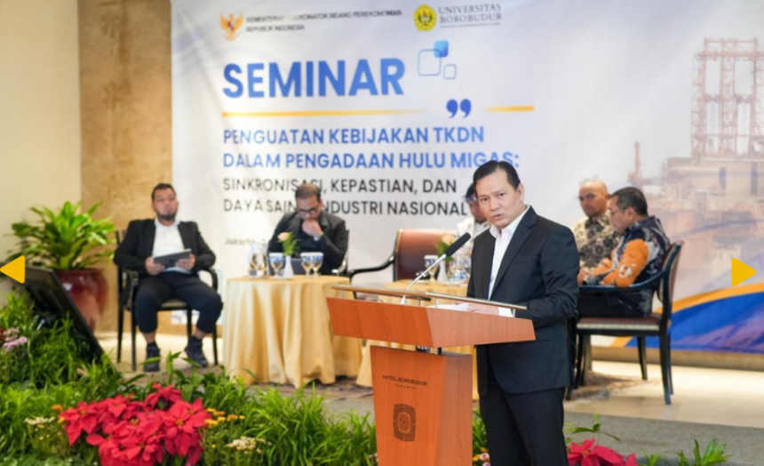TKDN merupakan instrumen strategis untuk memperkuat kapasitas industri nasional. Foto: Kemenko Perekonomian