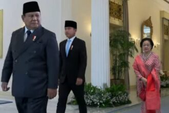 Presiden Prabowo Subianto, Wakil Presiden Gibran Rakabuming Raka bersama Ketua Umum PDIP Megawati Soekarnoputri hadiri Upacara Hari Lahir Pancasila di Gedung Pancasila, Jakarta, Senin (1/6/2026). Foto: YouTube Sekretariat Presiden