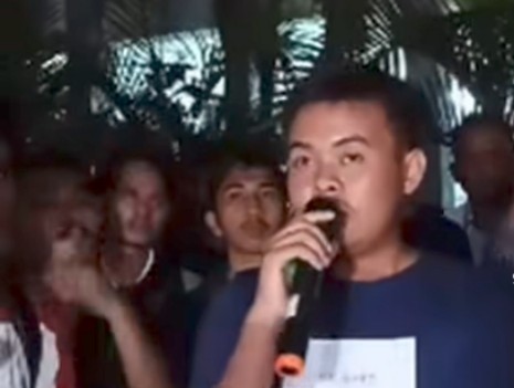 Muhammad Abdi Maluin, Ketua BEM FH UBK yang diduga menerima suap terkait aksi unjuk rasa di Jakarta. Foto: Tangkap layar IG
