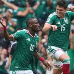 Julian Quinones merayakan gol pertama timnya dalam pertandingan Grup A Piala Dunia 2026 antara Meksiko vs Afrika Selatan di Stadion Azteca Mexico City, Kamis (11/6/2026). Foto: Instagram @miseleccionmx