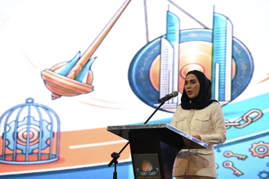 Wakil Ketua DPR RI Sari Yuliati saat menghadiri Rapat Koordinasi Wilayah Rakorwil Asosiasi DPRD 20260627211709