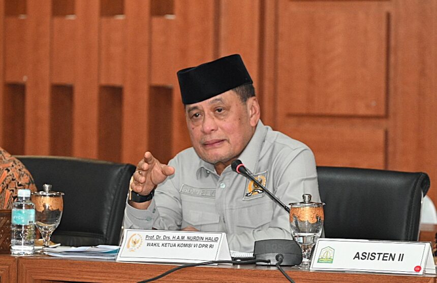 Wakil Ketua Komisi VI DPR RI Nurdin Halid saat ditemui Parlementaria di Banda Aceh Provinsi Aceh K20260618183834