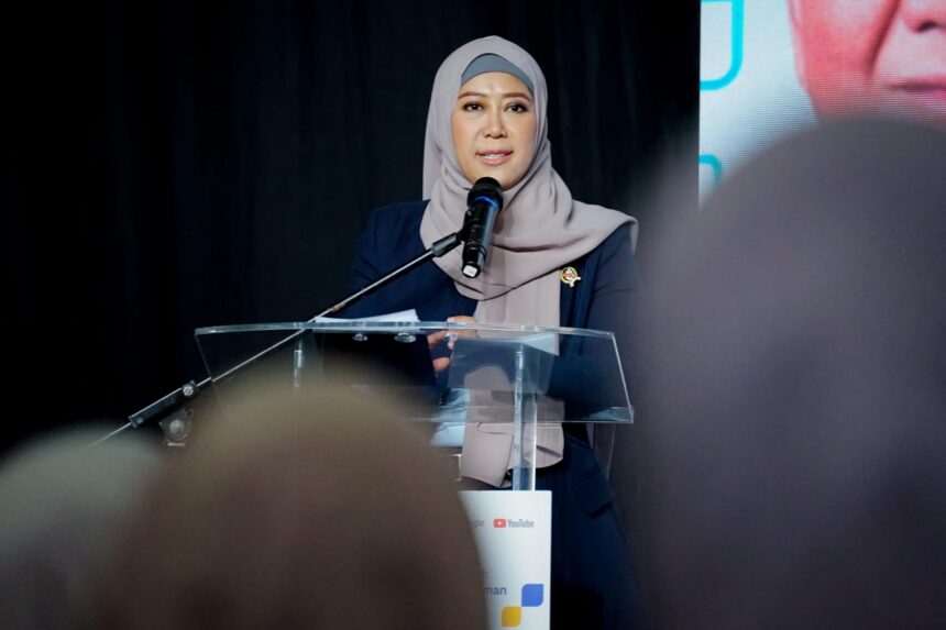 Menteri Komunikasi dan Digital (Menkomdigi) Meutya Hafid menyatakan hingga 9 Juni 2026, udah ada 175 Produk, Layanan, dan Fitur (PLF) yang dinaungi oleh 64 Penyelenggara Sistem Elektronik (PSE) telah menyerahkan hasil penilaian mandiri kepada Kemkomdigi untuk dievaluasi lebih lanjut. Foto: Humas Kemkomdigi