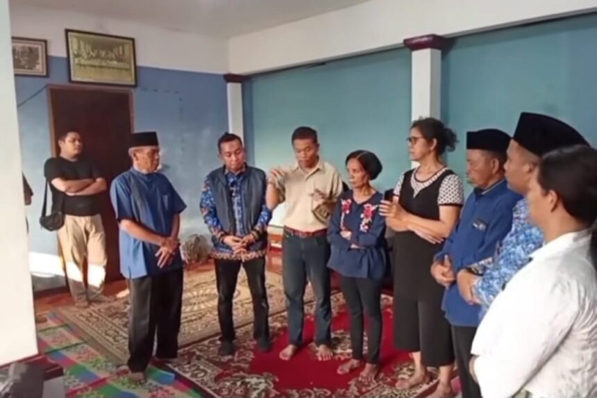 Polemik pelarangan misa di Depok berakhir damai. .Foto: IG @infodepok_id