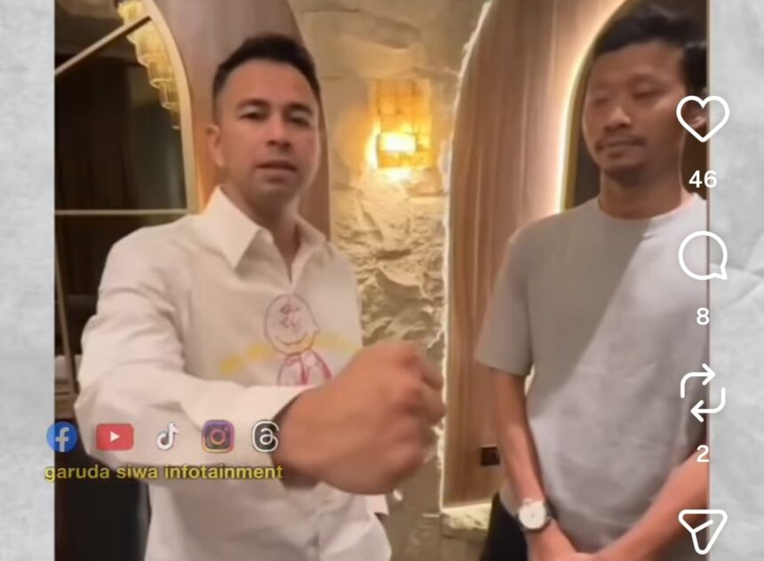 Raffi Ahmad dan aspri nya kala itu, Mufli Budi Ananda. Foto: IG @garudasiswainfotainment