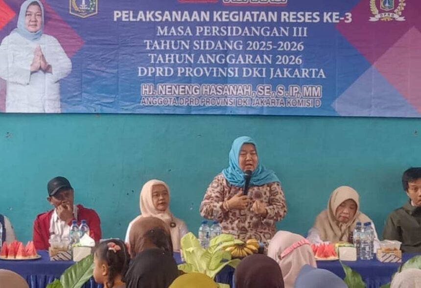 Anggota DPRD DKI Fraksi Demokrat, Neneng Hasanah.(Foto Sofian/ipol.id)