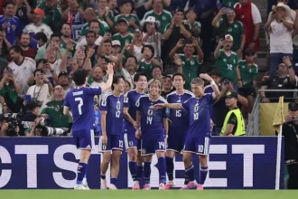 Timnas Jepang berhasil kalahkan Tunisia 4-0 di laga penentu Grup F Piala Dunia 2026, Minggu, 21 Juni. (Foto: Hector Vivas/FIFA)