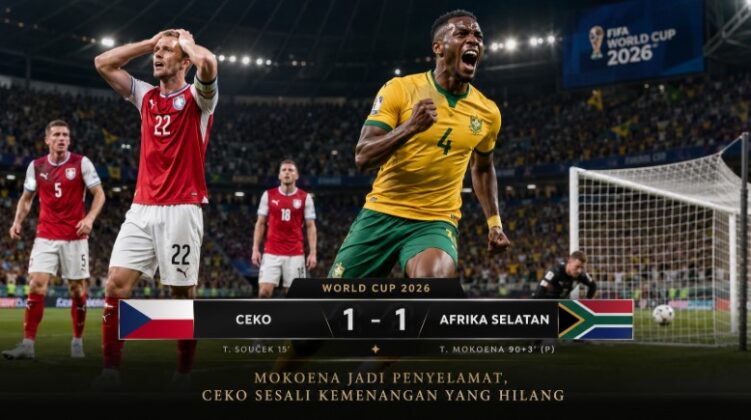 hasil Ceko vs Afrika Selatan Berita Piala dunia 2026 751x420 1