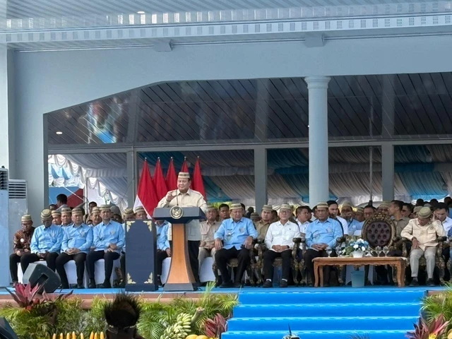 Presiden Prabowo pada acara Pekan Nasional Petani Nelayan XVII 2026 di Gorontalo, Rabu (24/6/2026). Foto : Ist