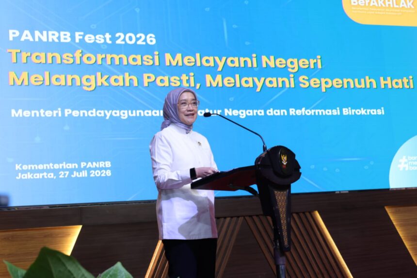 Menteri PANRB Rini Widyantini dalam PANRB Fest 2026 di Kantor Kementerian PANRB, Jakarta, Senin (27/7/2026). Foto: Dok Humas