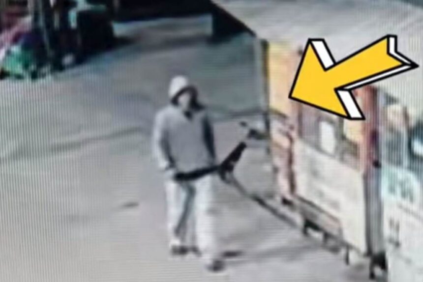 Rekaman CCTV yang diduga pelaku pembegalan terhadap seorang driver ojek online di kawasan Villa Taman Bandara, Kosambi. Foto: Tangkapan layar Instagram @aryakemuning180