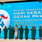 Acara Puncak Peringatan Hari Kesatuan Gerak (HKG) PKK ke-54 di Hotel Claro Makassar, Sulsel, Sabtu (11/7/2026). Foto: Ist