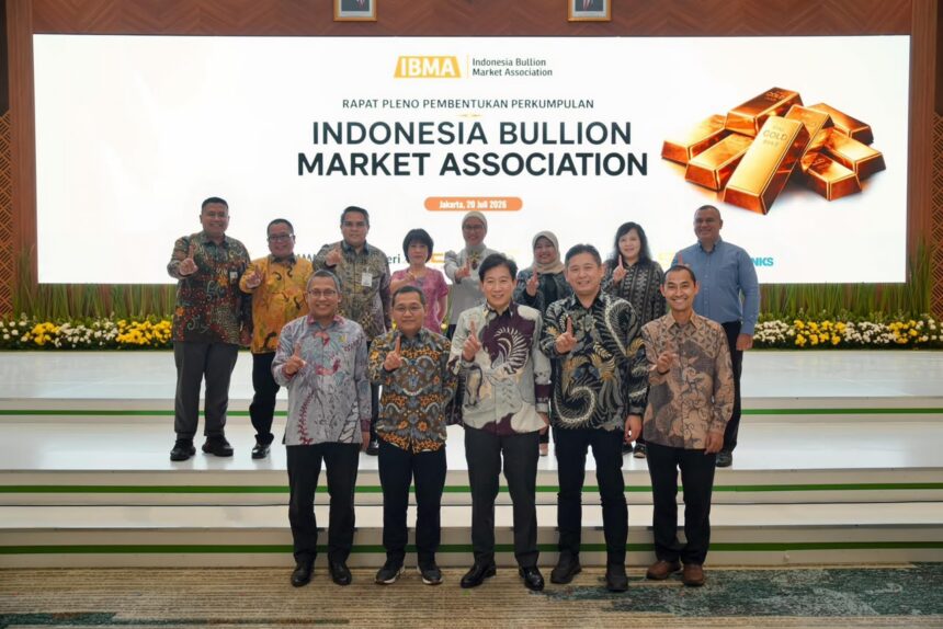 Para pelaku industri emas nasional menggelar Sidang Pleno Indonesia Bullion Market Association (IBMA), di Pegadaian Tower, Jakarta, Senin (20/7/2026). Foto: Ist