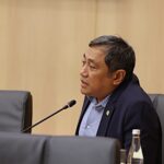 Anggota Komisi XII DPR RI Rokhmat Ardiyan saat audiensi Gerakan Rakyat Menolak Lokasi Pembangunan PL20260707175809