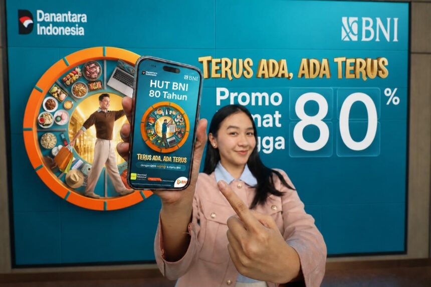 BNI menghadirkan rangkaian program spesial bertajuk 'Terus Ada, Ada Terus' untuk merayakan Hari Ulang Tahun (HUT) ke-80. Foto: Dok BNI