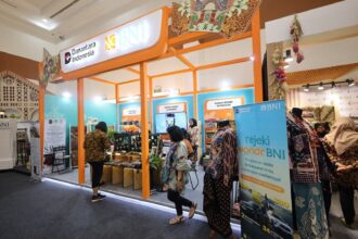 Pameran Puspa Nuswantara 2026 yang mengusung tema “Rupa Makna Tambal Nusantara” diselenggarakan oleh Asosiasi Perajin dan Pengusaha Batik Indonesia (APPBI) di Hall A Jakarta International Convention Center (JICC), Senayan, pada 8–12 Juli 2026. Foto: Dok BNI