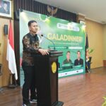 Ketua Komisi Penelitian, Pendataan, dan Ratifikasi Pers Dewan Pers, Yogi Hadi Ismanto dalam acara Gala Dinner HUT ke-3 Forum Pimred Multimedia Indonesia (FPRMI) yang berlangsung di Ballroom Gedung DPD RI perwakilan Yogyakarta, Jumat (17/7/2026). Foto: Ipol.id