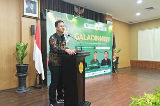 Ketua Komisi Penelitian, Pendataan, dan Ratifikasi Pers Dewan Pers, Yogi Hadi Ismanto dalam acara Gala Dinner HUT ke-3 Forum Pimred Multimedia Indonesia (FPRMI) yang berlangsung di Ballroom Gedung DPD RI perwakilan Yogyakarta, Jumat (17/7/2026). Foto: Ipol.id