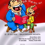 Pameran kartun menjadi ajang menyampaikan kritik dan ide tampa harus meggurui. Foto: Dpk Humas