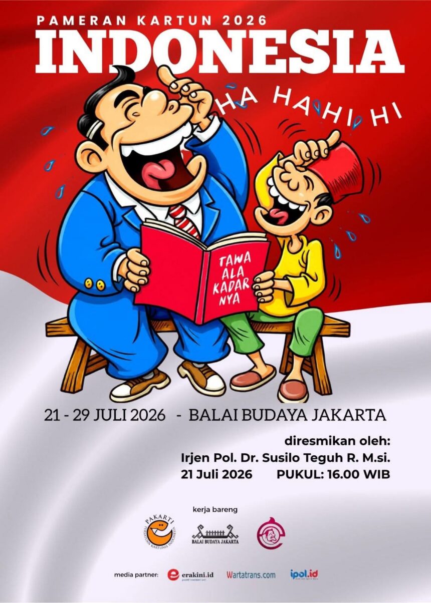 Pameran kartun menjadi ajang menyampaikan kritik dan ide tampa harus meggurui. Foto: Dpk Humas