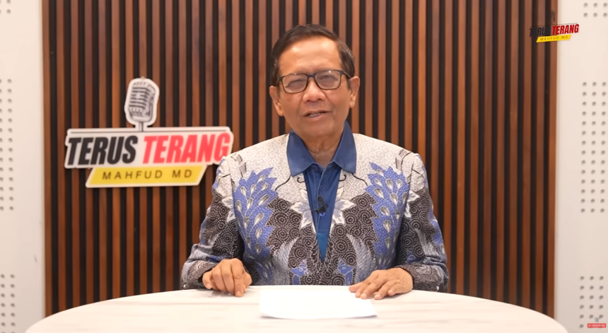 Mantan Menkopolhukam Mahfud MD. Foto: Youtube Mahfud MD Official