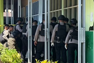 Polisi selidiki kasus bom di MAN 3 Padang. Foto: TikTok @kabarbaru02