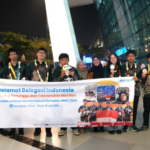 Tim olimpiade matematika Indonesia yang berlaga di Tiongkok. Foto: Dok Humas