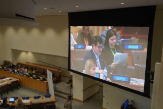 Wakil Ketua BKSAP DPR RI Ravindra Airlangga dalam rangkaian United Nations HLPF 2026 di Markas Besar20260721211419