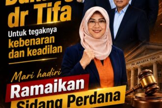 Poster dukungan perkara dokter Tifa. Foto: X @DokterTifa