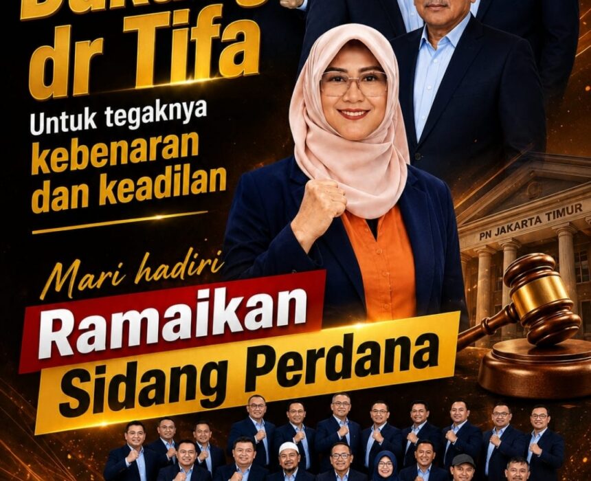 Poster dukungan perkara dokter Tifa. Foto: X @DokterTifa