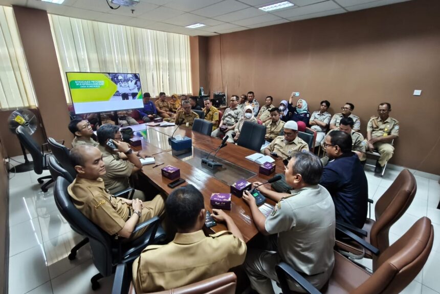 Kecamatan Penjaringan bersama BPJS Ketenagakerjaan Kantor Cabang Jakarta Pluit gelar rapat koordinasi perkuat implementasi Program Jamsostek bagi pekerja sektor jasa konstruksi. Foto: Ist