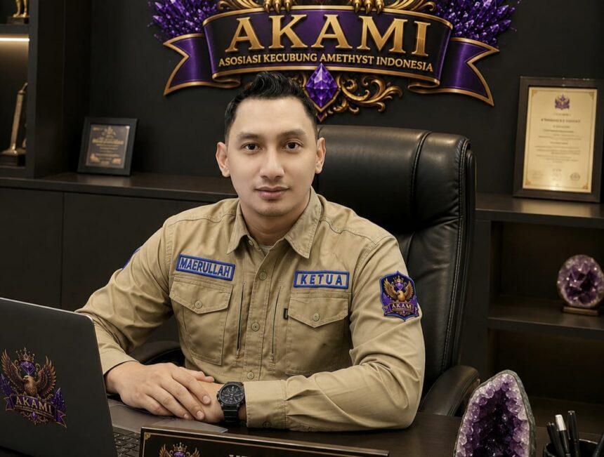 Ketua Asosiasi Kecubung Amethyst Indonesia (AKAMI), Chaerullah. Foto: Ist