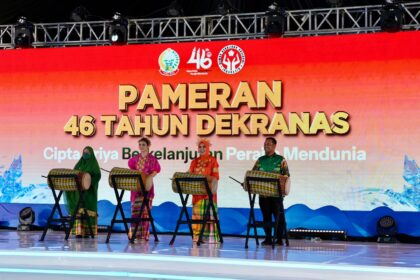 Ketua Harian Dekranas Tri Tito Karnavian menghadiri acara Syukuran 46 Tahun Dekranas di Makassar. Foto: Ist