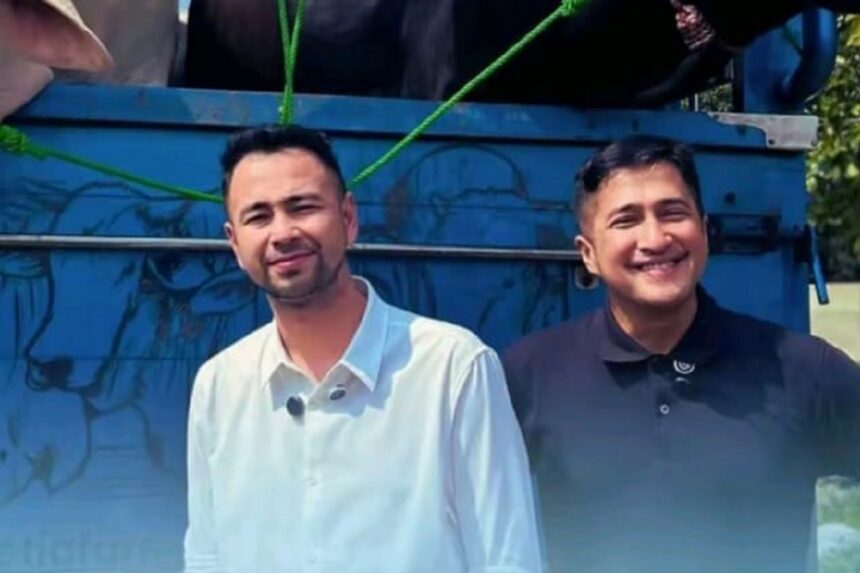 Raffi Ahmad dan Irfan Hakim. Foto: TikTok @ceritahariankitaa