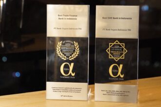 BNI raih dua penghargaan internasional dalam ajang AlphaSEA–20th Best Financial Institution Awards 2026, dinobatkan sebagai Best SME Bank in Indonesia dan Best Trade Finance Bank in Indonesia. Foto: Dok BNI