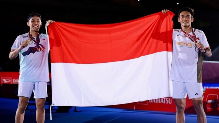 Fajar Alfian/Muhammad Shohibul Fikri juara Japan Open 2026. Foto: PBSI