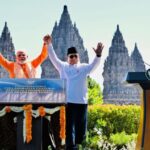 Presiden Republik Indonesia Prabowo Subianto bersama Perdana Menteri (PM) Republik India Narendra Modi mengunjungi Kompleks Candi Prambanan, Kabupaten Sleman, Daerah Istimewa Yogyakarta (DIY), pada Rabu, 8 Juli 2026. Foto: BPMI Setpres