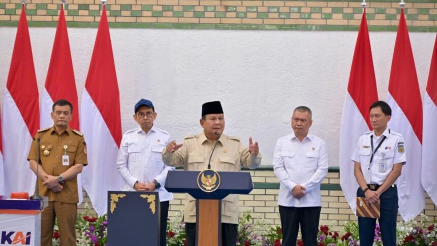 Presiden Prabowo Subianto pada peresmian revitalisasi Stasiun Semarang Tawang, Kota Semarang, Provinsi Jawa Tengah pada Kamis, 30 Juli 2026. Foto: BPMI Setpres/Rusman
